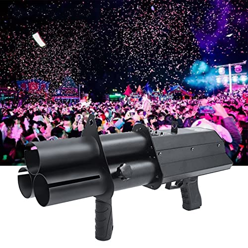 MQDLJSE Máquina de Confeti portátil, Lanzador de Confeti eléctrico inalámbrico Profesional para Eventos, Fiestas, Clubes y Bodas.