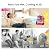 Ausic Portable Misting Fans, [Max 35H Runtime] Pink Outdoor Cooling Fan for Patios, 8 Inch Battery Operated Rechargeable Fans, Water Spray Fan with LED Light for Pets/Travel Beach Camping Essential