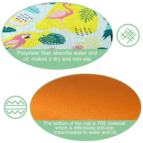 Alfombra de pasillo absorbente VAPOKF para evitar resbalones en cocina y lavandería 6