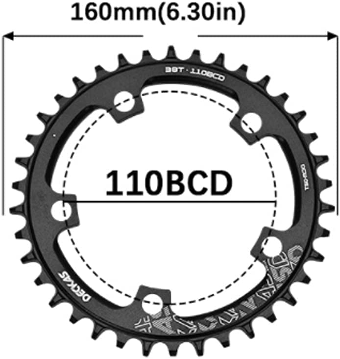 Amazon.co.jp: 自転車チェーンリングラウンド110BCDロードバイク