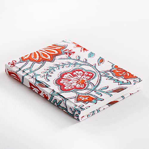 Image of Ravaiyaa - Attitude is everything Hand Block Printed Fabric Journal Handbound Notebook Gifts for Writers Recycled Paper Notebook Diary