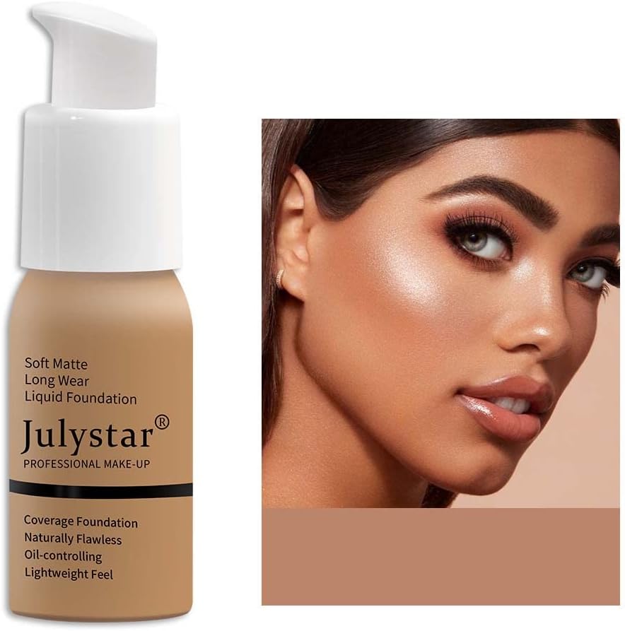 Liquid Foundation Matte Liquid Full Coverage Foundation, Lightweight Hydrating Foundation, Naturally Blends, Long Lasting for Face Makeup