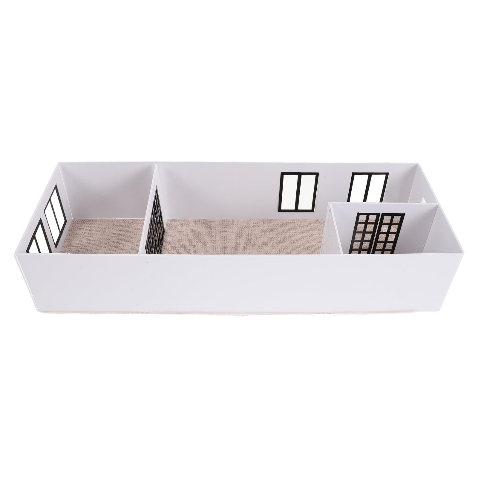 Toddmomy 1set Scale Miniature House Kit for Adults DIY Architectural Model Building Supplies with Realistic Floor Plans Complete Indoor Scene Beginner-Friendly Small Apartment Layout J