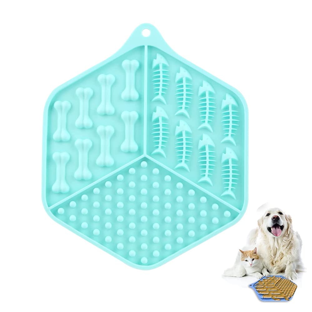 NeoStyle Slow Food Dog Lick Pad,Dog Lick Mat with Strong Suction,Dog Bathing Supplies,Dog Beauty Bath Stability Lick Stick for Pet Bathing, Grooming and Training (green)