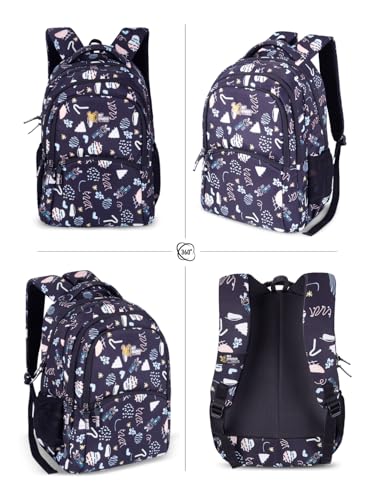 Image of Lyra Sweet Treats 37L School Backpack - Ice Cream & Candy Fun Edition | For Kids (Girls & Boys)