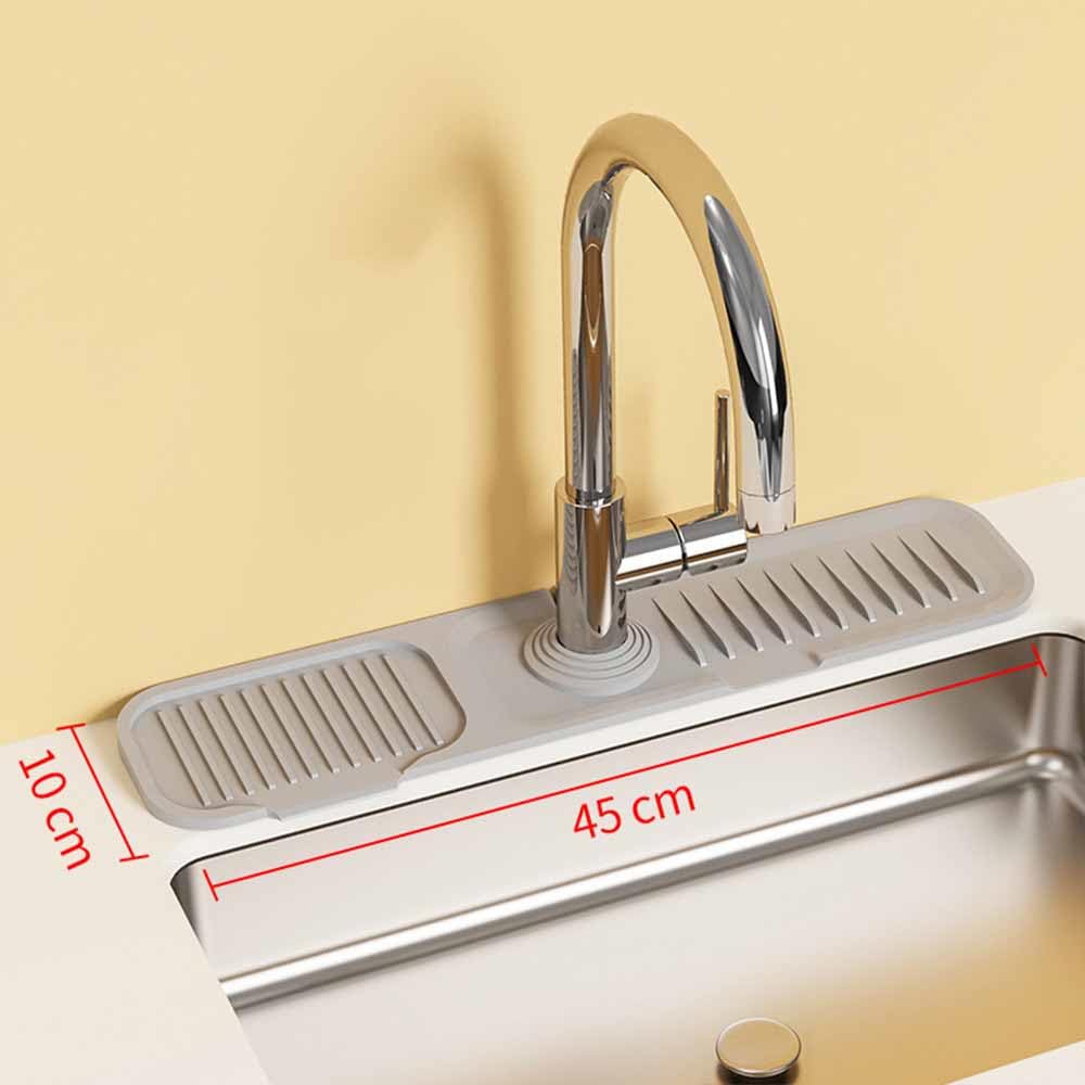 Paraspruzzi Silicone Per Rubinetto - 2 Pezzi Nero/Grigio Per Cucina E Bagno - Foto 5