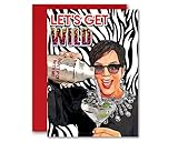 Let's Get Wild Martini Kris Jenner Inspired Parody Greeting Card 5x7 inches w/Envelope