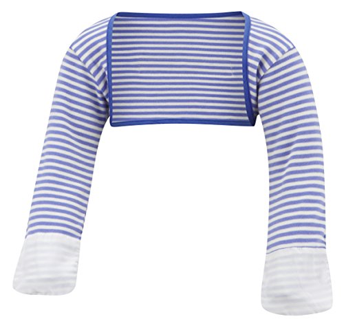 ScratchSleeves | Baby Boys' Stay-On Scratch Mitts | Stripes3