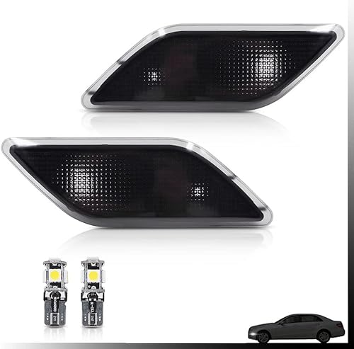 Miniatura 3 de Lente ahumada parachoques delantero luces de marcador lateral carcasa de lámpara para Mercedes-Benz W212 Clase E Pre-LCI E350 E550 E63 AMG