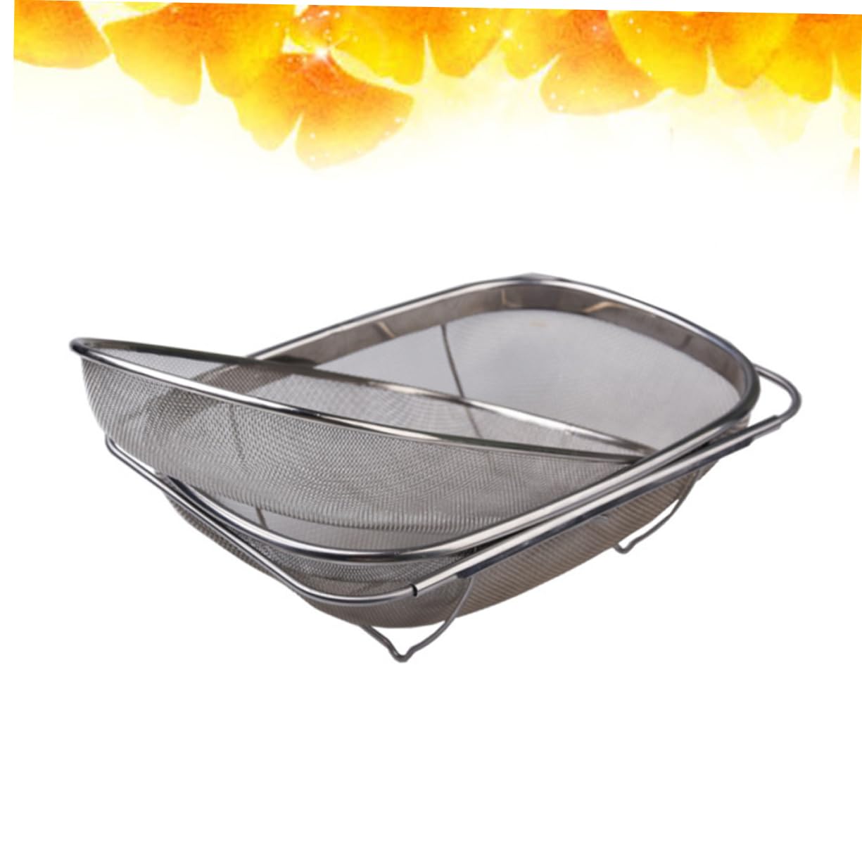 BESTonZON Filtro Per Acciaio Inossidabile Doppio Rete Di Filtro Retrattile Per Cucina Utensile Pratico e Facile Da Pulire