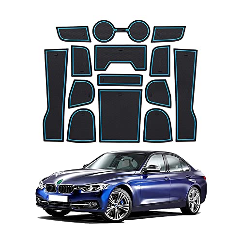 Alfombrillas de goma antideslizantes para portavasos y consola de BMW Serie 3 G20