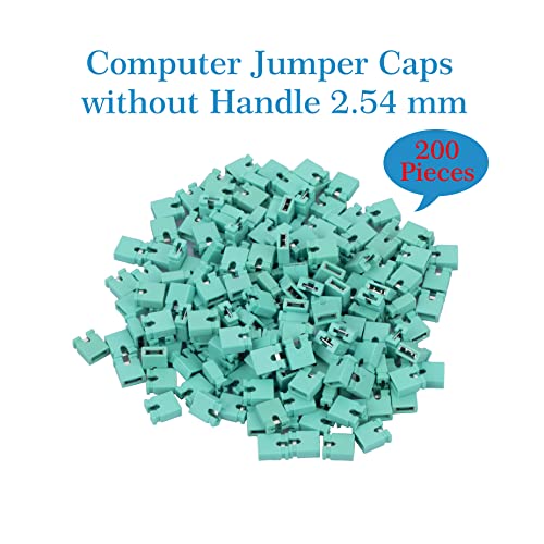 CQRobot 200 Pieces Green Standard Computer Jumper Caps Header Pin Shunt Short Circuit 2P Connector Open Top 2.54mm. for Arduino Raspberry Pi PCB PC DVD HDD Motherboard Shorting and Other Project - Image 3