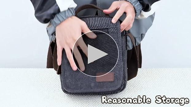 Amazon.com | mygreen Vertical Canvas Messenger Bag, Unisex