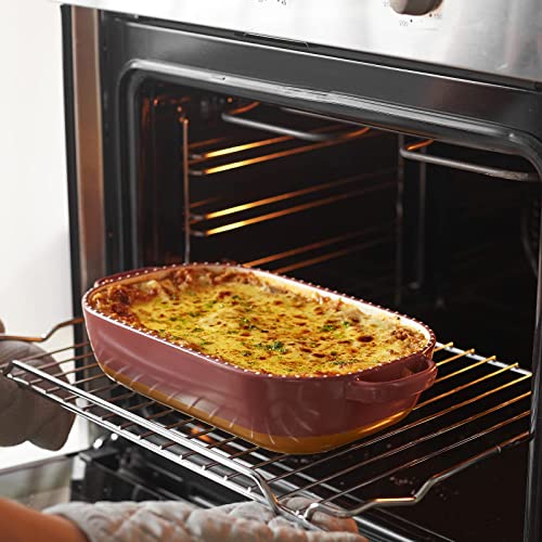 Lifver Baking Dish, 75 Oz Ceramic Baking Dishes For Oven, Ceramic Bakeware, Casserole Dish, Rectangular Lasagna Pan Deep, Porcelain Baking Pan For Cooking, Cake, Banquet , Lasagna And Dinner, Oven Safe, 11.5X 7.5 Inch #TOP1