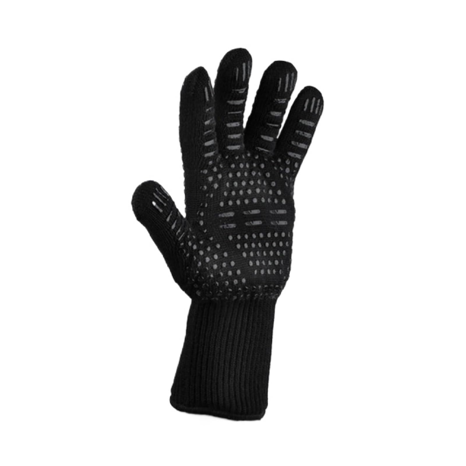 Guanti BBQ, guanti in silicone resistenti al calore 500-800 gradi | Cinque dita, antiscivolo, doppio lato per cucina, griglia, forno e campeggio(1pcs)