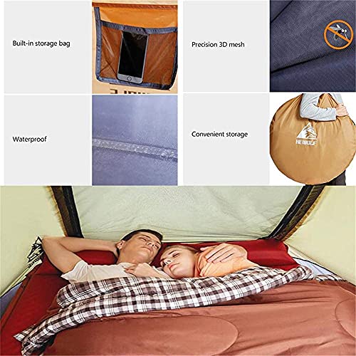 Tente de camping imperméable ventilée avec abri solaire intégré
