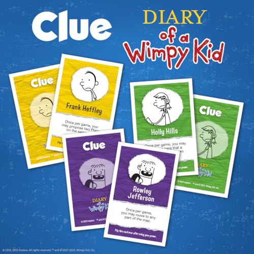 USAOPOLY CLUE: Diary of a Wimpy Kid | Solve the Mystery in This Officially-Licensed Collectible Clue Game Featuring Characters & Locations from the Popular Book Series Diary of a Wimpy Kid - image 3