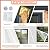 Beeveer 47 Inch x 10 ft Window Insulation Kit Cuttable Transparent Film with Adhesive Straps Reusable Window Plastic for Patio Winterizing Thicken Warm Winter Waterproof Attic Insulation Cover