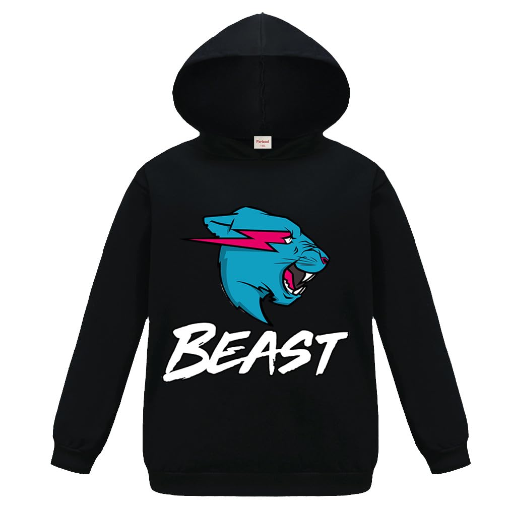 ForlcoolFamous YouTube Gamer Esprots Logo Printed Hoodies Youtube Game Lightning Cat Top for Boys 3-13 Years Sportswear