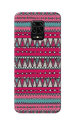 Image of Printed Hard Back Cover Case for Mi Redmi Note 9 Pro | Mi Note 9 Pro Max Back Cover (Geometric Vintage Pattern) -1803