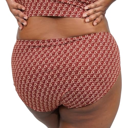 Image of BUTTCHIQUE Hipster Full Coverage Briefs (Pack of 1) Elastic Waist Panties with Super Soft Cotton for Rash-Free Cheeks