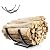Qiang Ni Fireplace Wood Holder: Indoor Curved Log Wood Rack for Firewood - Fire Wood Storage Shelves for Yard Patio Garden - 22 Inch Metal Outdoor Fireplace Accessories