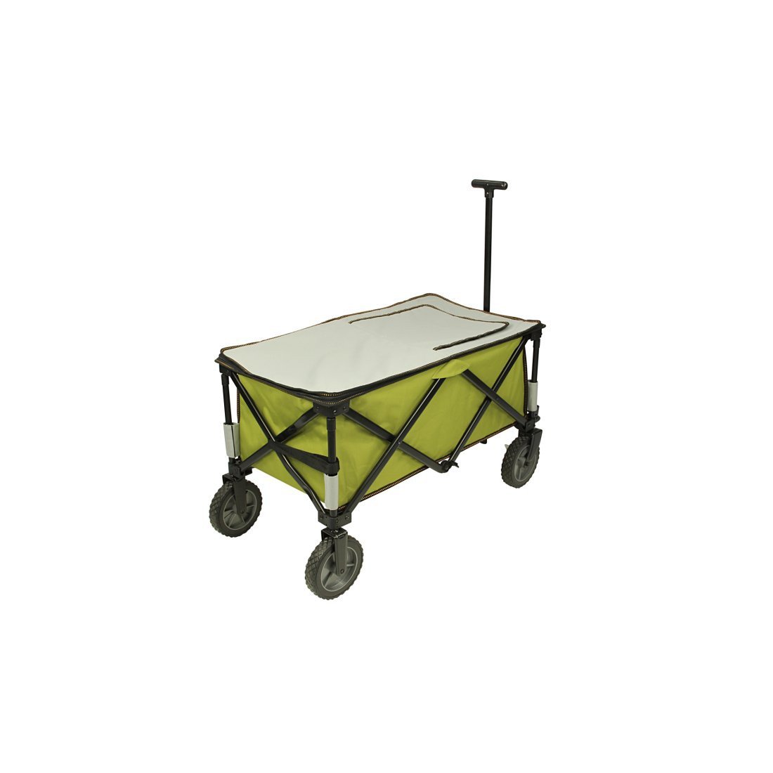 10T Cooler Trolley XL - Faltbarer Bollerwagen mit 65L Kühlfach für Strand, Camping - Handwagen mit robuster Stabilität und Leichter Manövrierbarkeit