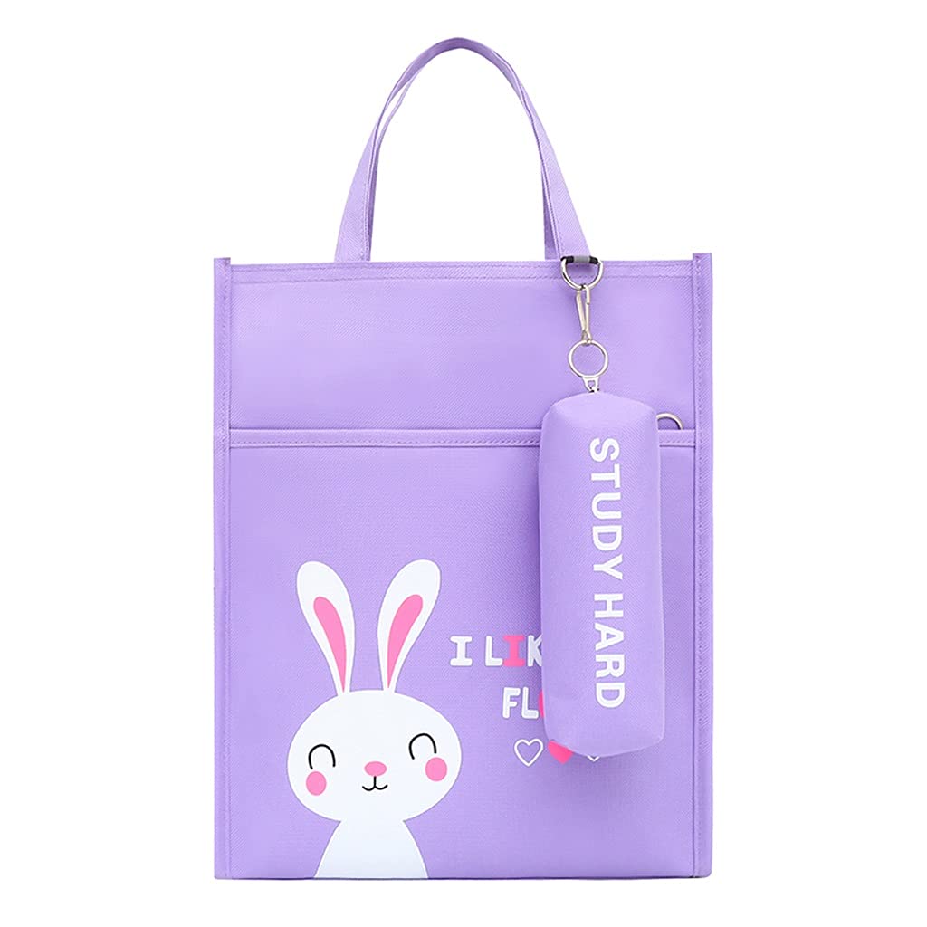 Teczka na dokumenty Torebka studencka dodatkowa lekcja kieszonkowa Duża pojemność wodoodporna folder dokumentu wielofunkcyjny portfolio Wycieczka do biura szkolnego (Color : Purple)