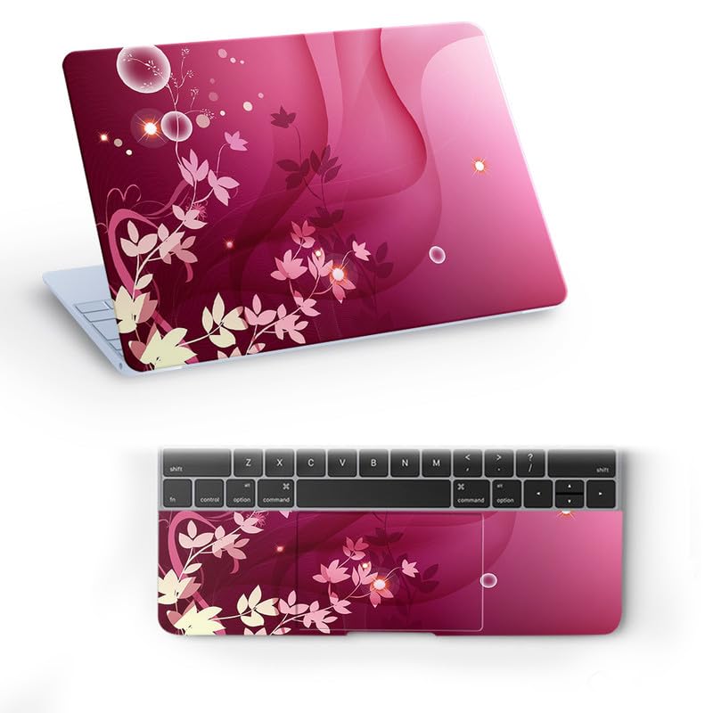 Galaxsia Floral D75 Full Vinyl Laptop Skin/Sticker/Cover for 15 to 15.6 Inches Laptops Laminated-Removable-HD Quality Compatible for Hp-Dell-Sony-Lenovo-Asus etc.(15x10 Inches) (B082PYWM18) Amazon Price History, Amazon Price Tracker