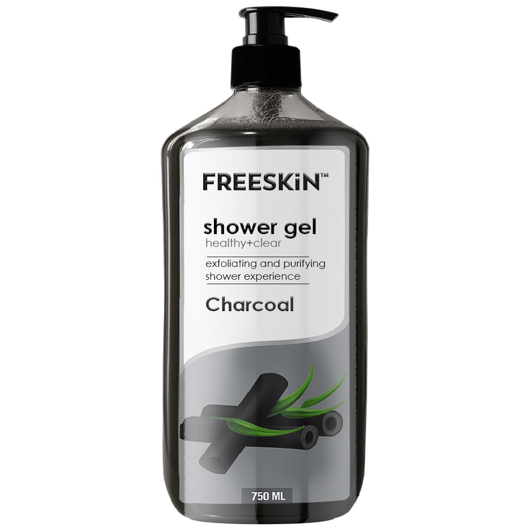 Freeskin Charcoal Shower Gel-750ml Healthy + Clear – Deep Detoxifying Body Wash with Activated Charcoal for Clear, Healthy Skin – Removes Impurities, Controls Oil, and Refreshes – Suitable for All Skin Types – Paraben & Sulfate Free-image-19