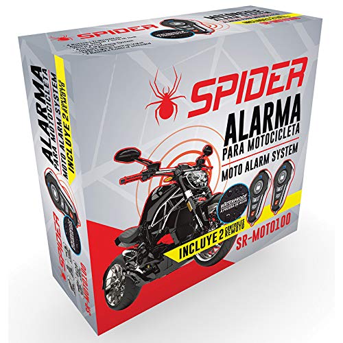 SPIDER- Alarma para Moto antirrobo con Control Remoto, Alarma para Motocicleta, Alarma para Moto, Alarma Moto, Alarma de Motocicleta, Alarma Motocicleta, Alarma...