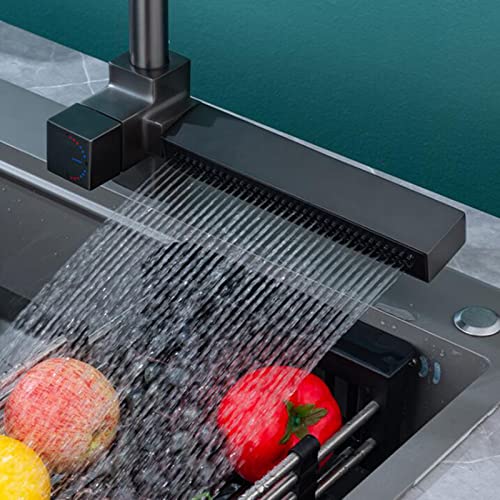 Robinets de cuisine avec douchette extractible eau chaude et froide - 4