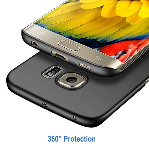 Image of Mobile Back Cover Case for Samsung Galaxy S6 Edge,G925I, G925F (Silicone Case|CameraProtection|Black SC1510)