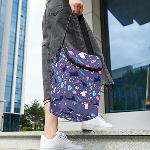 Bolsa de almuerzo de animales morados para picnics y escapadas al aire libre 7