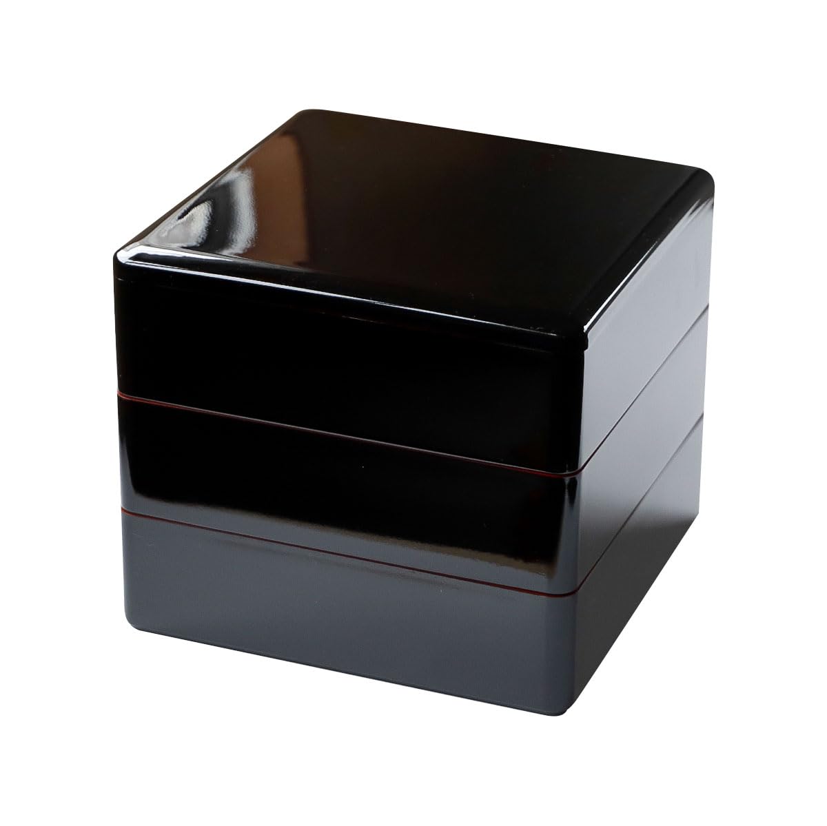 Miyoshi 3-Tier Lacquerware Jubako, Black