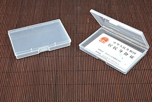 Miniatura 2 de WOIWO 5 portatarjetas de plástico de alta transparencia, portatarjetas portátiles para hombres y mujeres