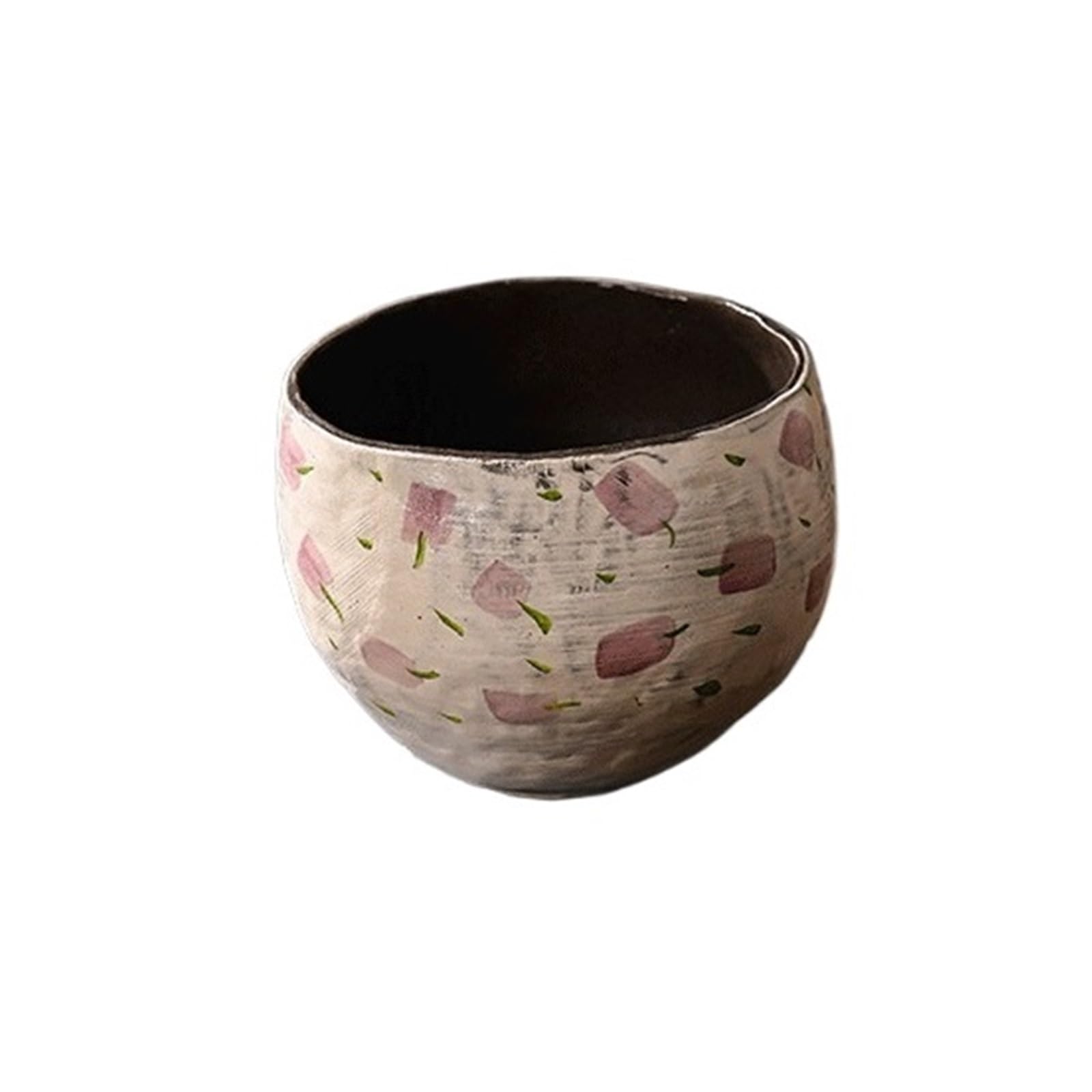 guiling-1986 Pots for Plants A High End, Retro Style Semi Circular Ceramic Planter, Perfect For Growing Orchids Indoors Flower Pot(Purple)