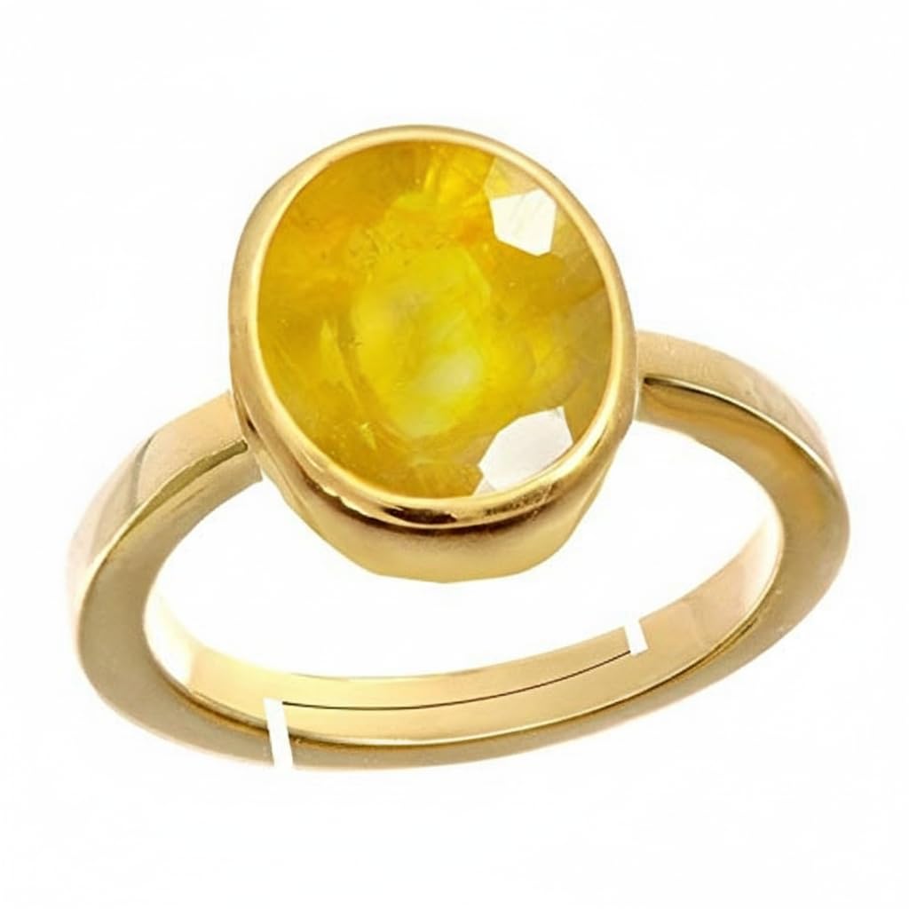 55Carat Wählen Sie Ihren Edelstein einstellbar 18 Karat vergoldeter Ring 5 Karat Natural Chakra Heilung astrologischer Stein