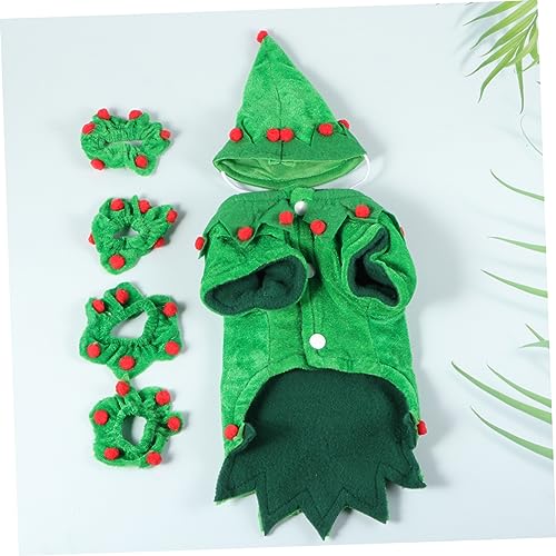 Disfraz de Navidad para Perro BESPORTBLE S Verde miniatura 7