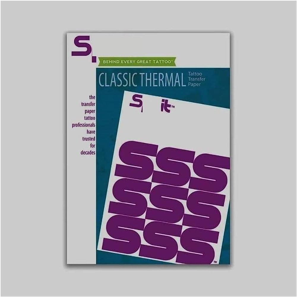 Papier do transferu tatuażu termicznego A4 Rozmiar Wzornik termiczny Papier do kopiarki Akcesoria do tatuażu Dostawa tatuaży(100 Sheets)