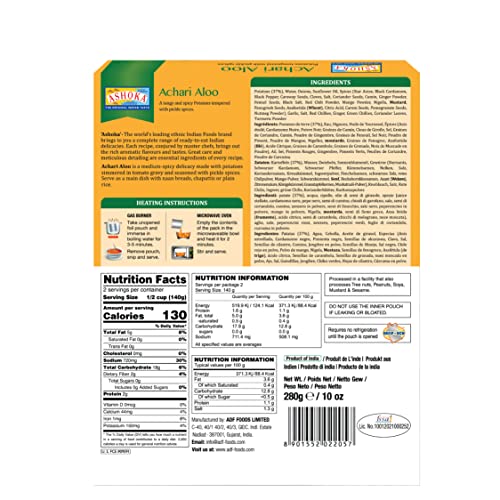 ASHOKA - Instant Achari Aloo - 1 X 280 GR