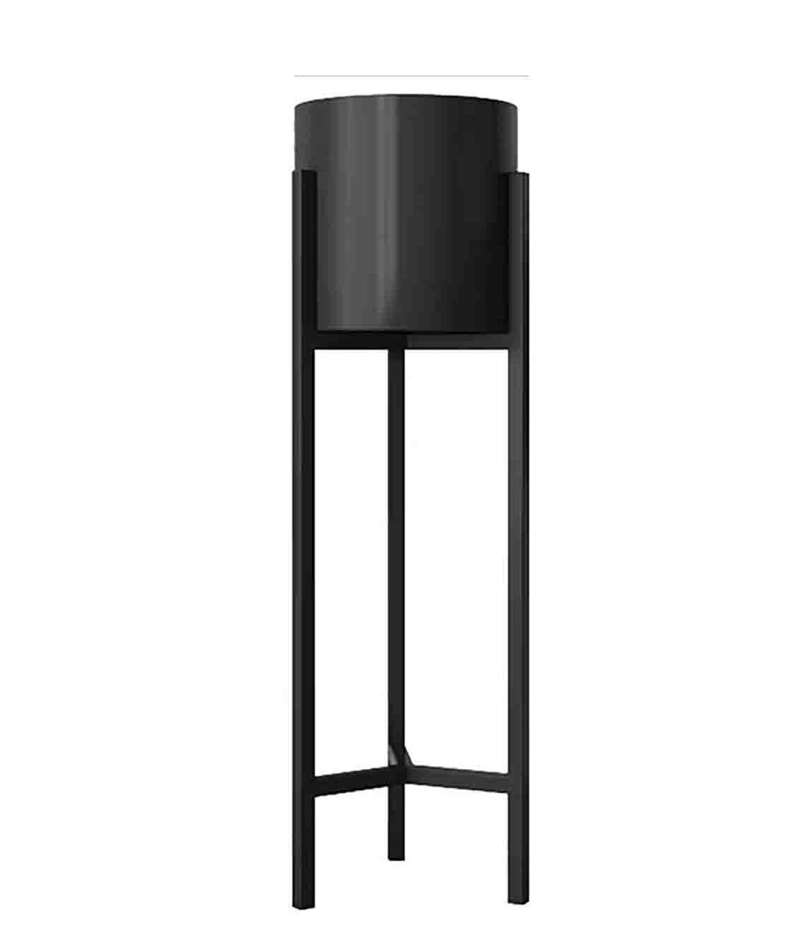 Portavaso Tondo con Piedistallo in Metallo – Ø20 h60 Cm