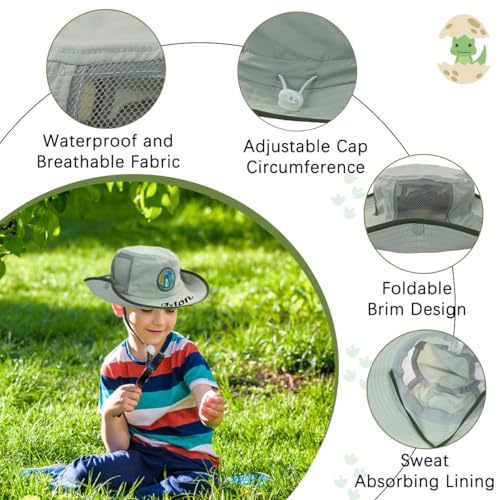 Personalized Embroidered Baby Bucket Hat, Custom Toddler Mesh Sun Hat Wide Brim Beach Hat UPF50+ for Boys Girls3