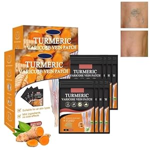 Kurkuma Krampfader Pflaster, 2x 48 Stück