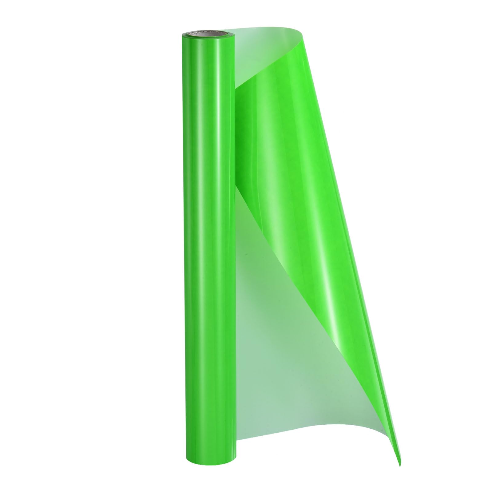 sourcing map HTV Heat Transfer Vinyl 12"x8.5ft Roll PU Fluorescent Green
