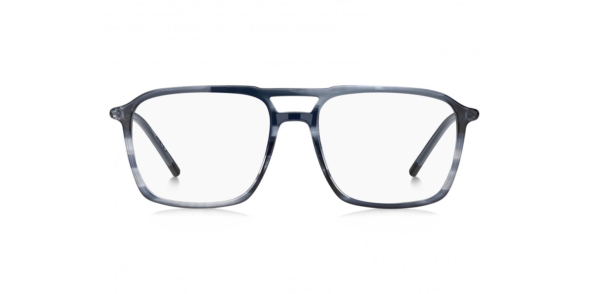 HUGO HG 1352 38I/17 niebieski róg okulary męskie standardowe, 54, 38i/17 niebieski róg, 54, 38i/17 niebieski róg, 54