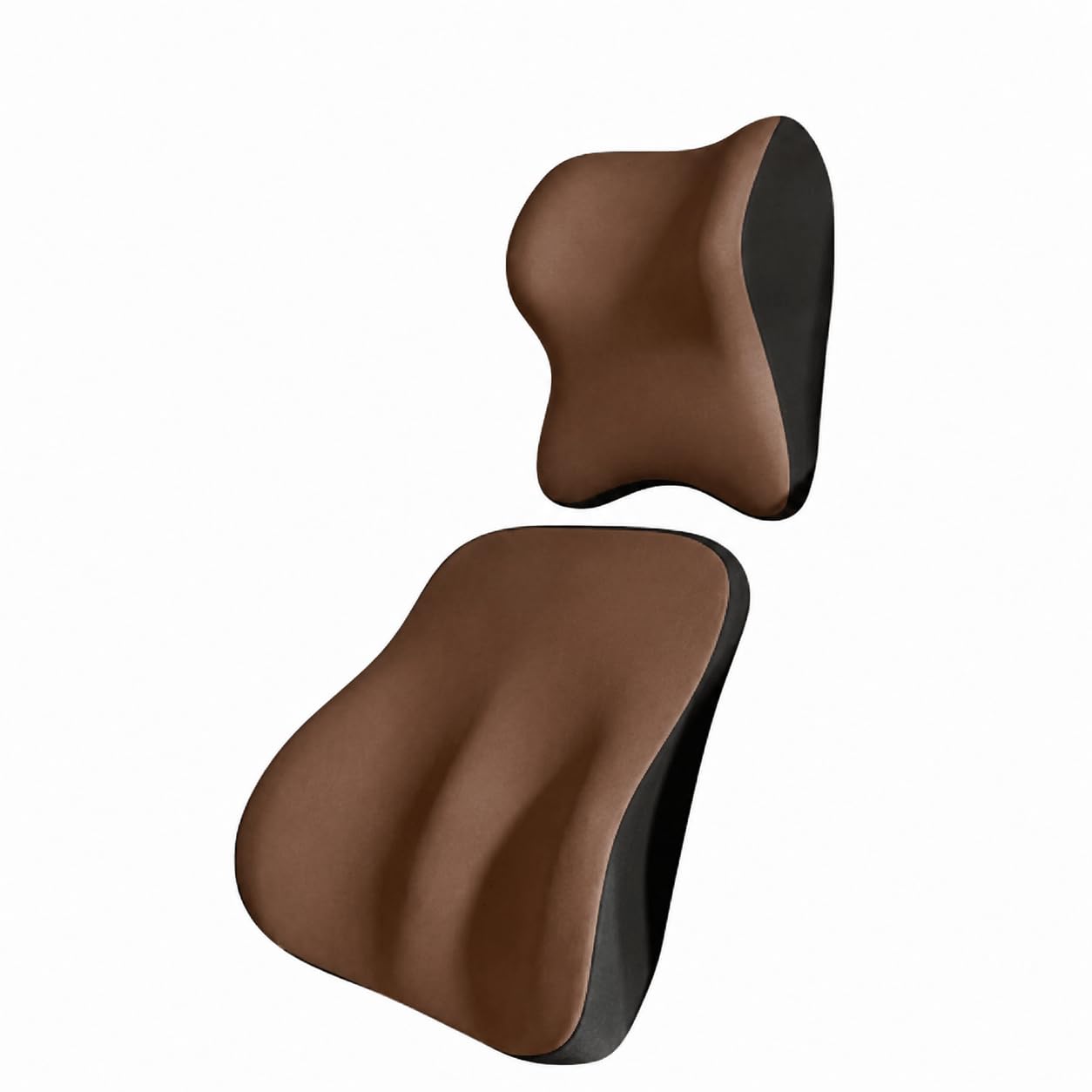 Qutyningd Car Lumbar Support and Headrest For Porsche Cayenne 2010-2026, Ergonomic Car Cushion Back Neck Support Soft Thoughtful Lifestyle