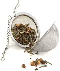 Infusor de Chá em Aço Inoxidável – Bola de Chá com Corrente, Mini Coador Peneira para Ervas e Especiarias