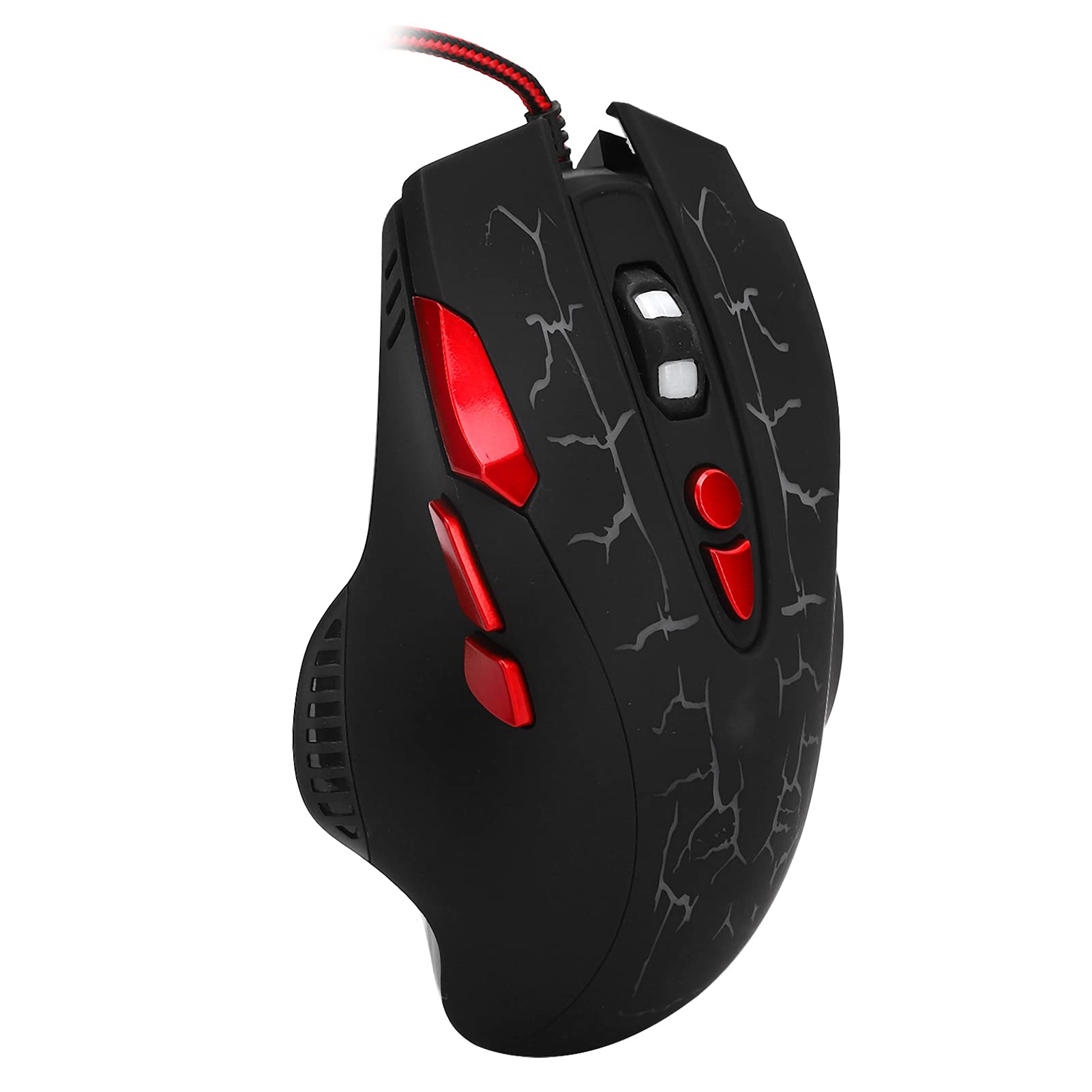 Przewodowa mysz do gier, 8 klawiszy USB Myszy z 4 prędkościami i regulacją DPI, ergonomiczna mysz z oddychającym światłem, mysz komputerowa typu plug and play zapewniająca zwycięstwa/OS X (G550