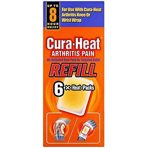3 x Cura-Heat Arthritis Pain Refill 6 x Heat Packs Cover